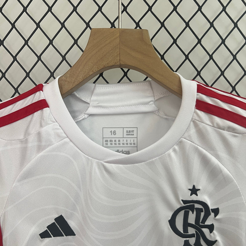 Kit Infantil Flamengo II 24/25 - Adidas - Branco