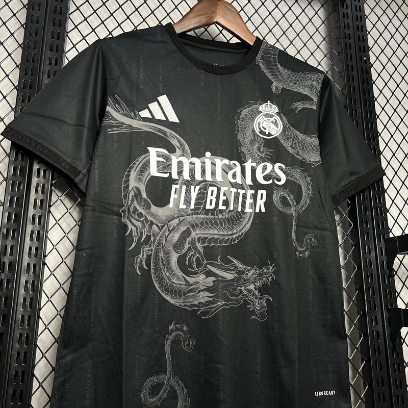 Camisa Real Madrid Edição Especial Preta 24/25 - Adidas Torcedor Masculina Lançamento