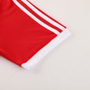 Conjunto Casual Adidas Icon - Vermelho e Preto / Listras Brancas