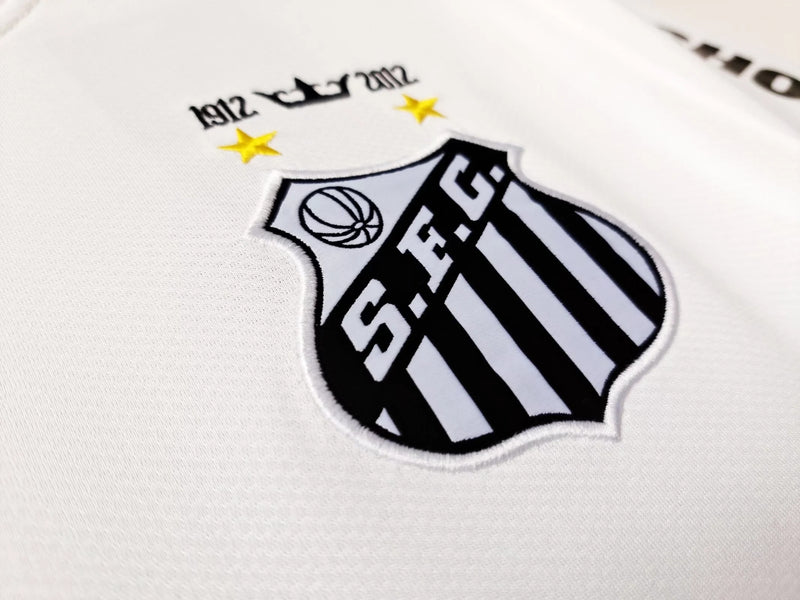 Camisa Santos Retrô - Branca 11/12 - Nike - PERSONALIZAÇÃO GRÁTIS