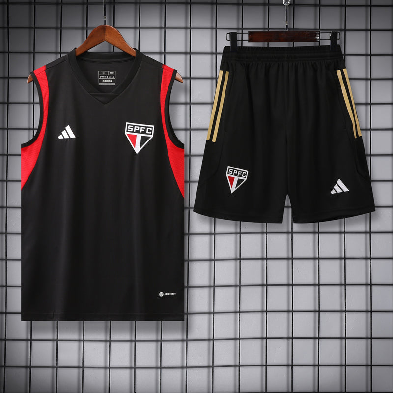 Kit Treino São Paulo 23/24 Adidas - Preto