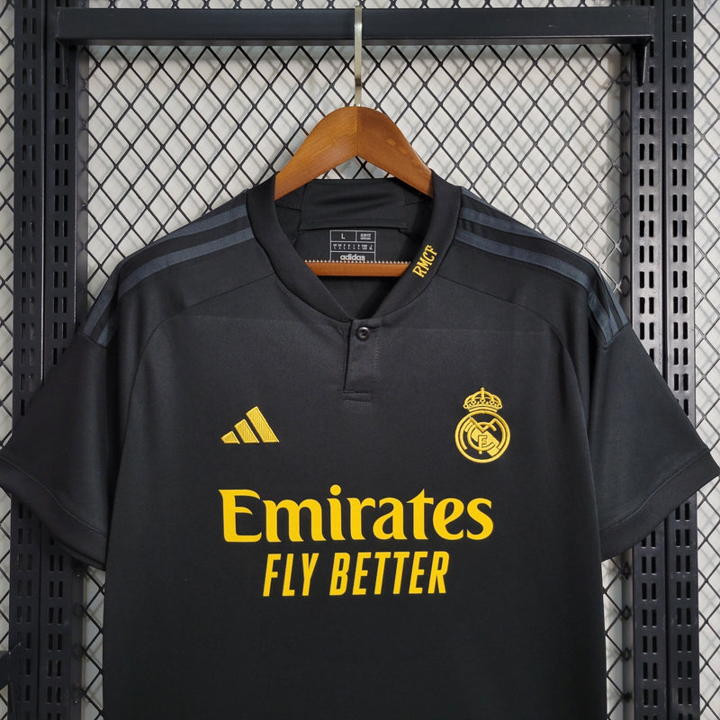 Camisa Real Madrid III 23/24 Adidas - Preto