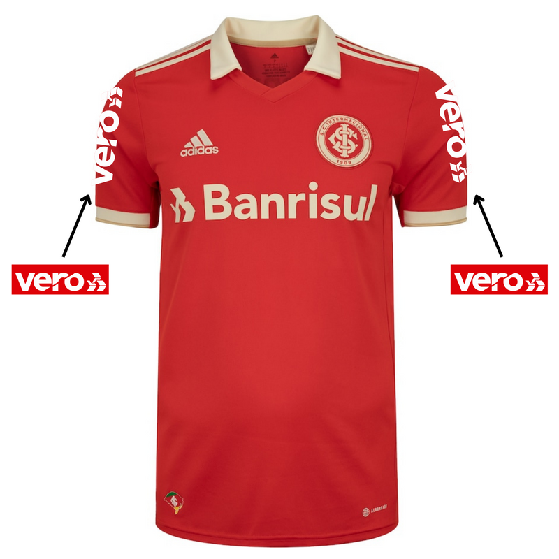 Camisa Internacional I [Com Patrocínio] 22/23 Adidas - Vermelho