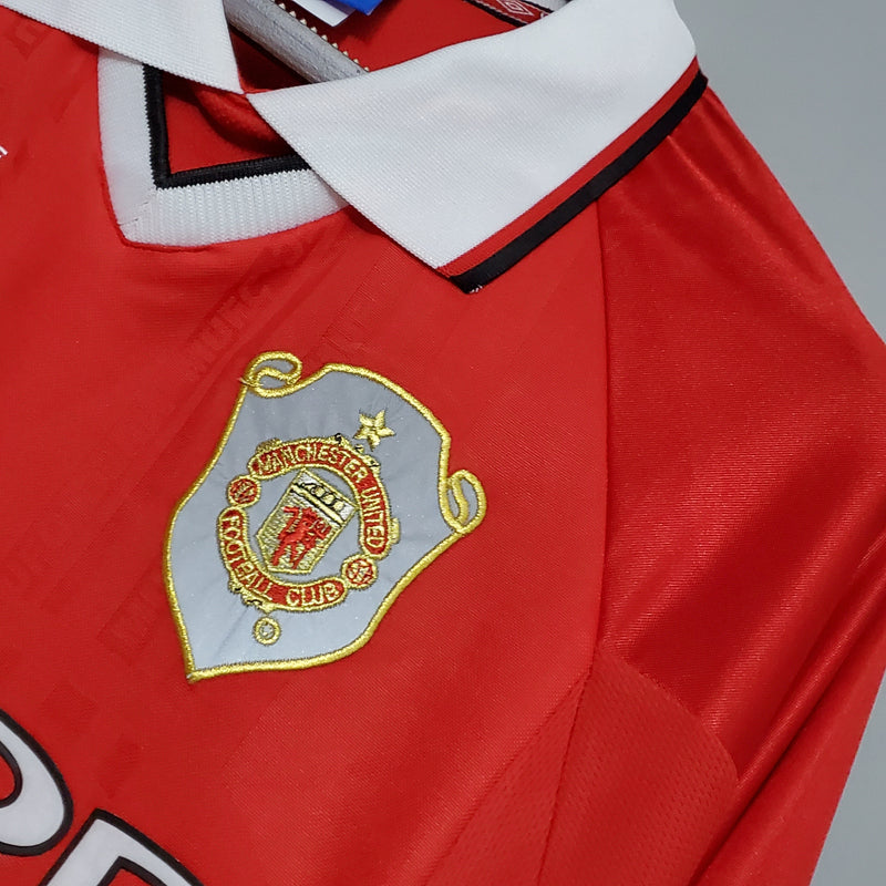 Camisa Manga Longa Manchester United 1999 Umbro - Vermelho