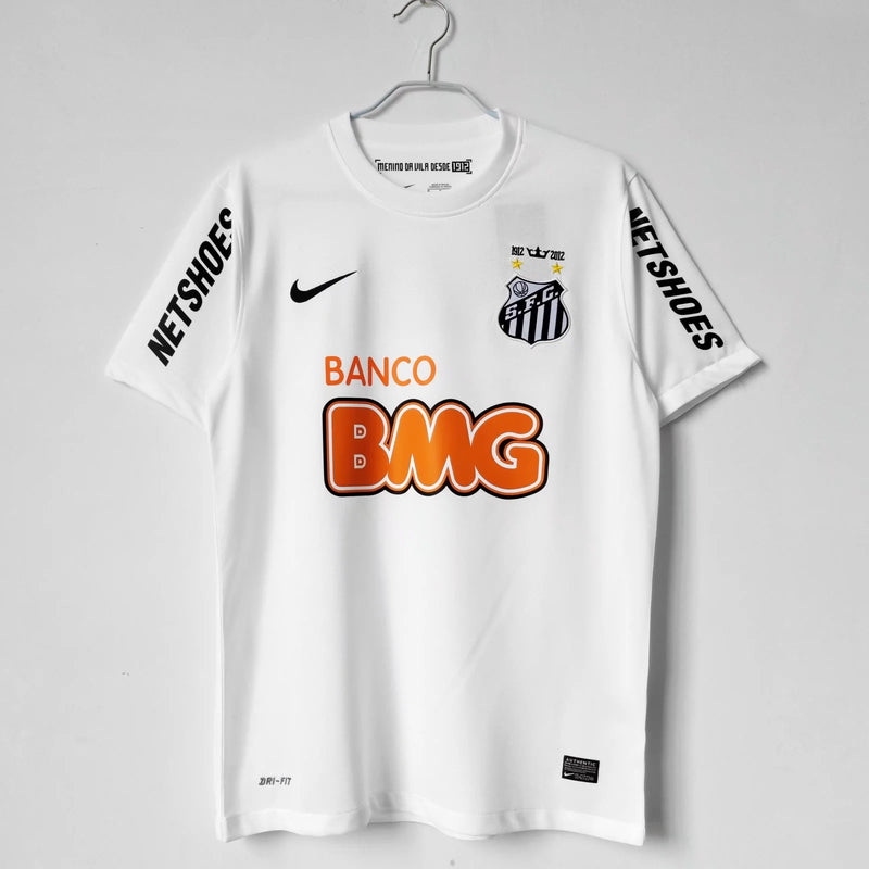 Camisa Santos Retrô - Branca 11/12 - Nike - PERSONALIZAÇÃO GRÁTIS