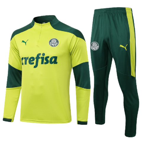 Conjunto Palmeiras 21/22 Verde - Puma - Com Ziper