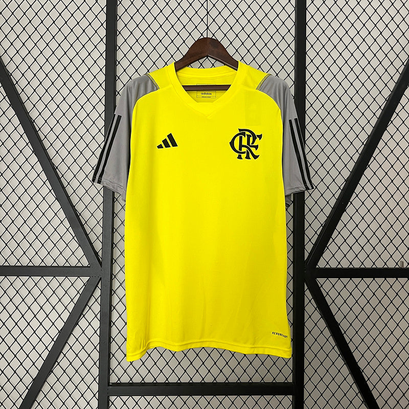 Camisa Flamengo Treino Amarela 24/25 - Versão Torcedor Lançamento