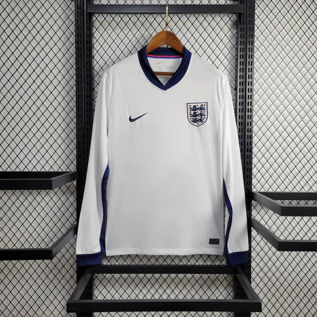 Camisa Inglaterra Home Manga Comprida 24/25 - Adidas Torcedor Masculina