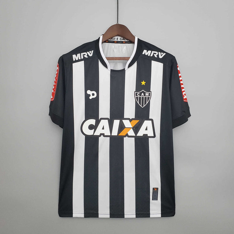 Camisa Atlético MG Retrô 2016/2017 Preta e Branca - Dry World