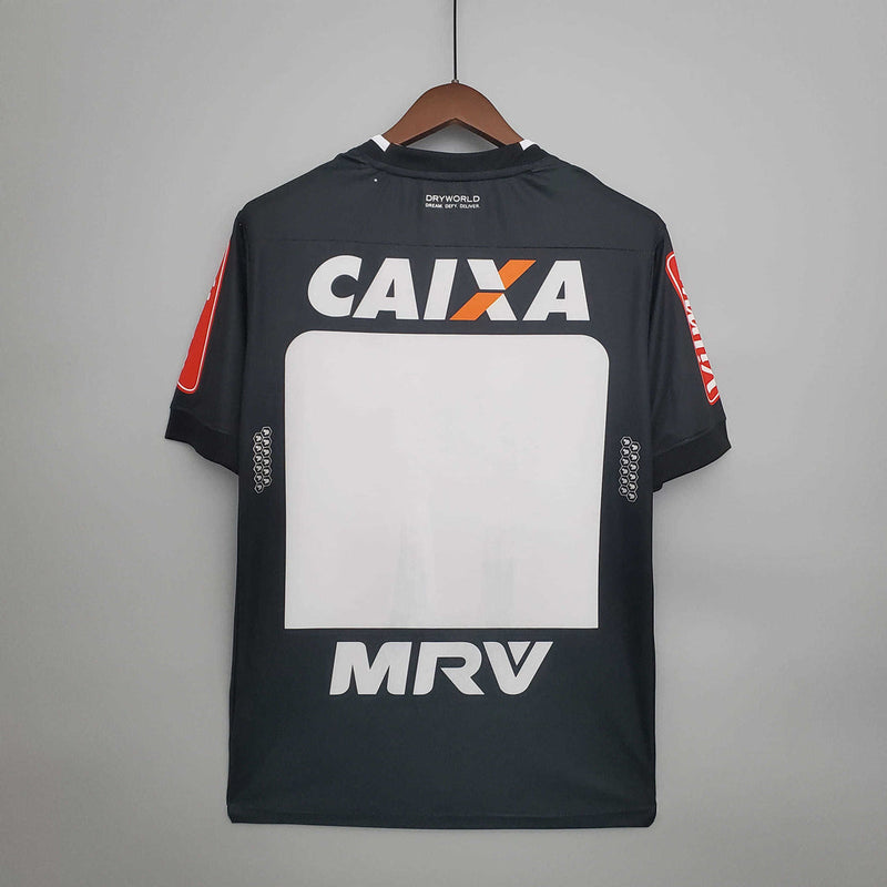 Camisa Atlético MG Retrô 2016/2017 Preta e Branca - Dry World