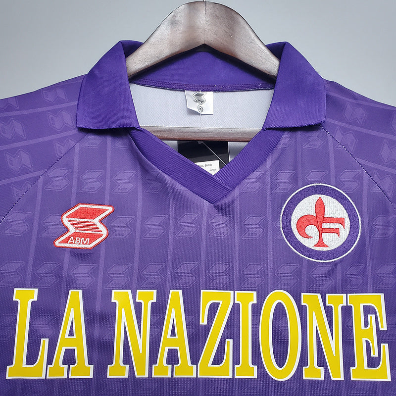 Camisa Fiorentina Retrô 1989/1990 Roxa - ABM