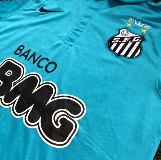 Camisa Santos Retrô 2012 Azul - Nike - PERSONALIZAÇÃO GRÁTIS