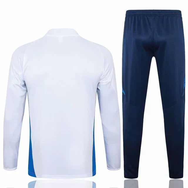 Conjunto Itália 2023 Branco com Azul - Puma - Com Fecho