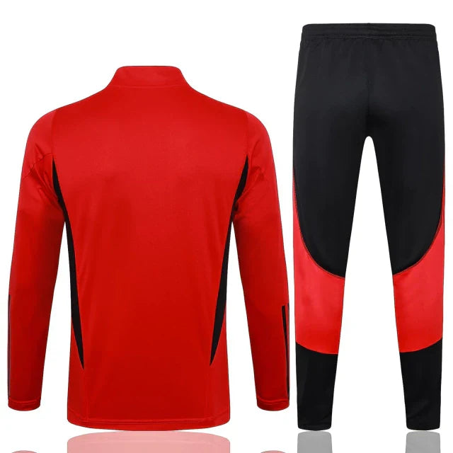 Conjunto Manchester United 23/24 Vermelho - Adidas - Com Ziper