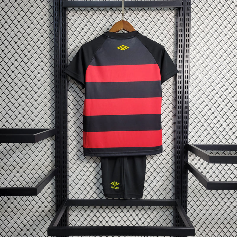 Kit Infantil Sport I 23/24 Umbro - Preto e Vermelho