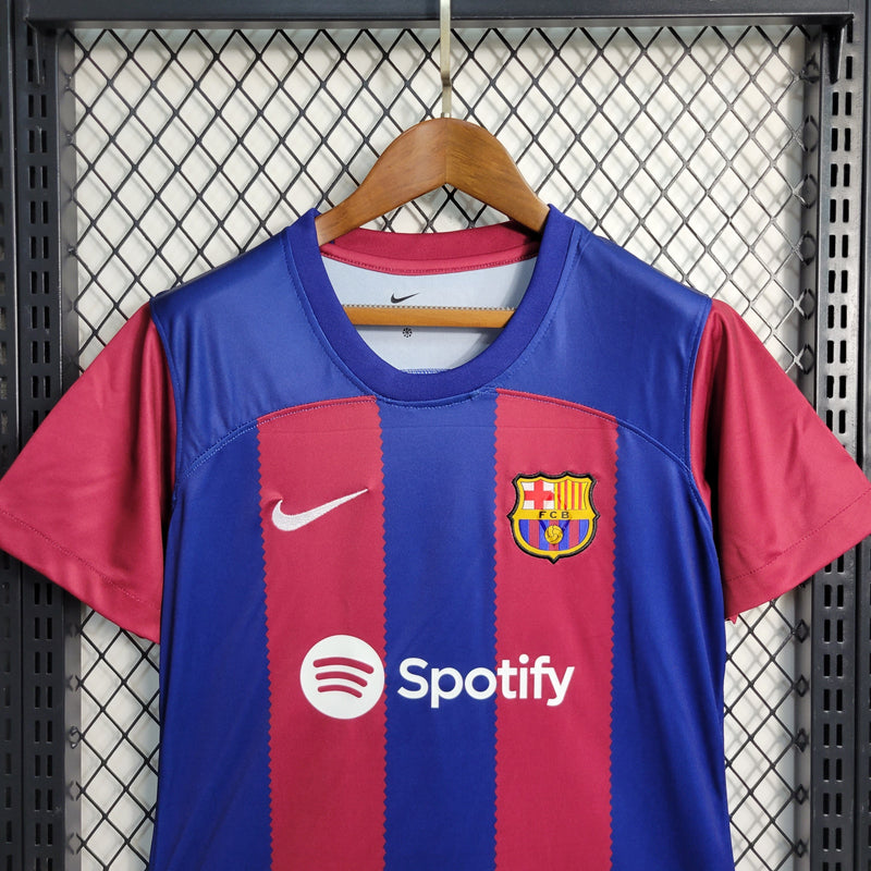 Camisa Feminina Barcelona I 23/24 Nike - Grená