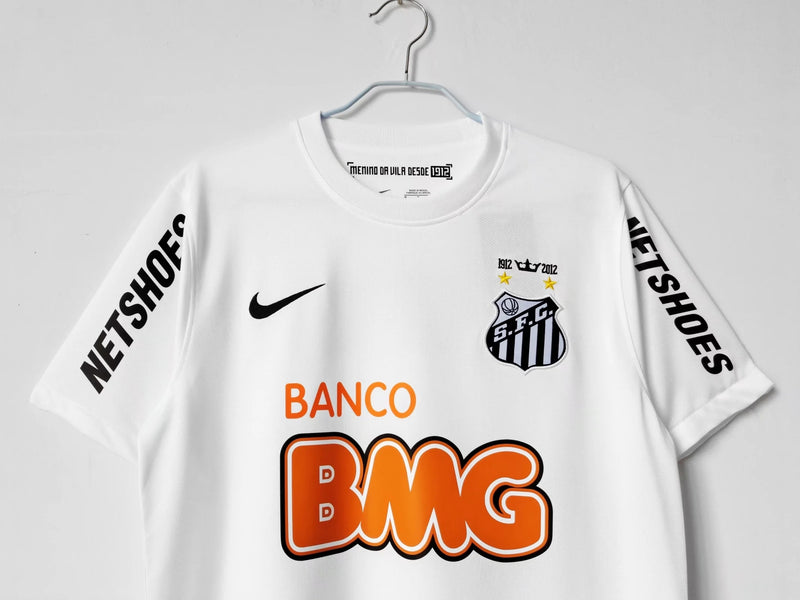 Camisa Santos Retrô - Branca 11/12 - Nike - PERSONALIZAÇÃO GRÁTIS