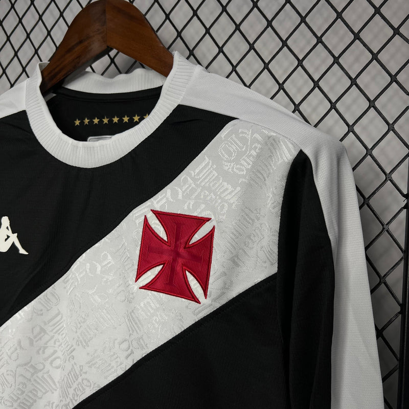 Camisa Manga Longa Vasco I 24/25 - Kappa - Preto