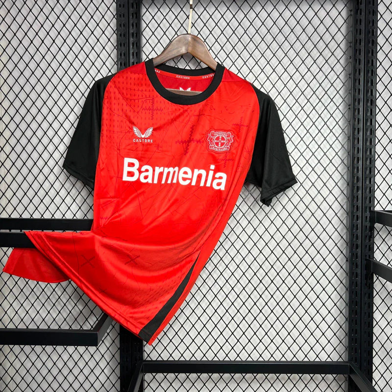 Camisa Bayer Leverkusen Vermelha 24/25- Versão Torcedor